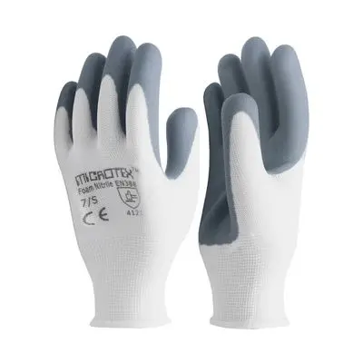 ถุงมือถักเคลือบโฟมไนไตร MICROTEX สีเทา