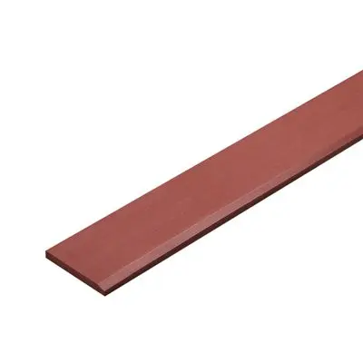 Eaves SHERA Strip Smooth Size 20 x 400 x 1.6 CM. Red Mahogany