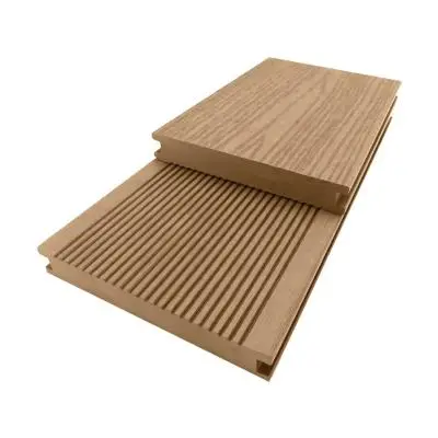 Floor Plank Solid WPC THAISUN Size 14 x 240 x 2 cm Teak