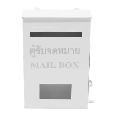 GIANT KINGKONG Tall Mailbox , 31.5 x 9 x 20.4 CM., White Color