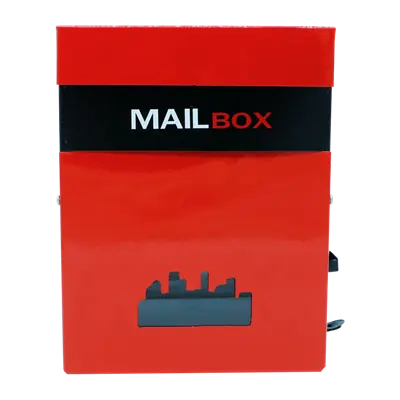 GIANT KINGKONG Building Mail Box, 23.5 x 8.3 x 30.5 CM., Color Black -  Red