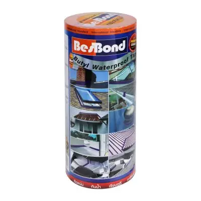 Butyl Waterproof Tape BESBOND GBB002AM02S Size 30 CM x 3.5 M. Grey
