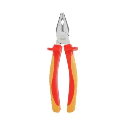 VDE Combination Plier PUMPKIN No. 14815 Size 8 Inch Red - Yellow