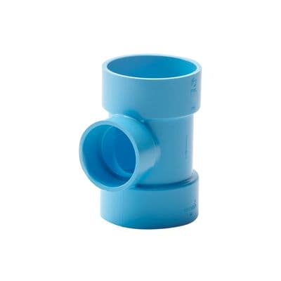 Reducing Tee DR SCG Size 2 x 1 1/4  inch Blue
