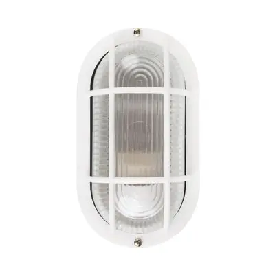 Wall Outdoor lamp (PS) 1xE27 BEC No. 2121C/WH Size 20 x 11 x 9.5 CM. White