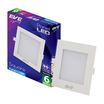 Downlight SQ 3.5 LED 6 W Daylight EVE LIGHTING SQ Panel Light 6W DL White