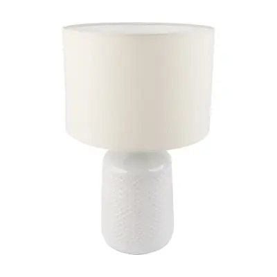 Table Lamp (E27x1) LUZINO NL10976 Size 25 x 25 x 41 CM. Cream - White
