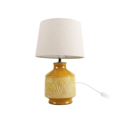 Table Lamp (E27x1) LUZINO NL11825 Size 28 x 28 x 45 CM. White - Yellow