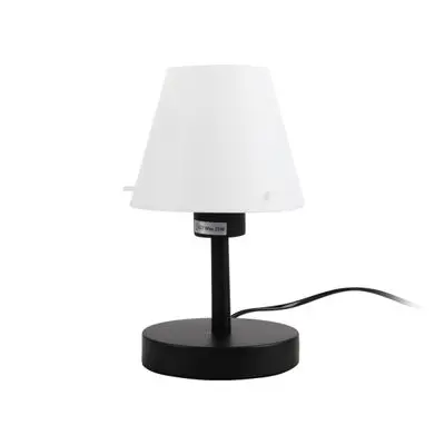 Table Lamp (E27x1) LUZINO No. 10073/1T Size 15 x 15 x 25 CM. White - Black