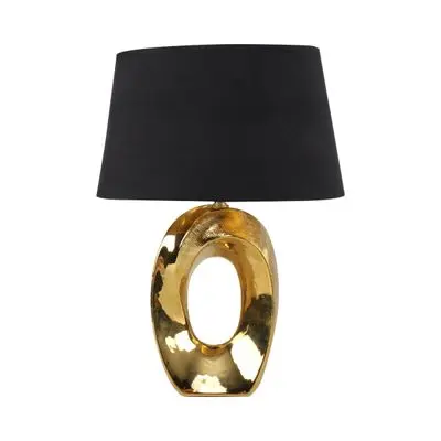 Table Lamp (E27x1) LUZINO FH3643M Black - Gold