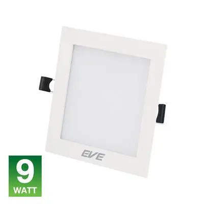 โคมดาวน์ไลท์หน้าเหลี่ยม 6 นิ้ว LED 9W Tri-Color EVE LIGHTING รุ่น SQ 9W(3IN1) สีขาว