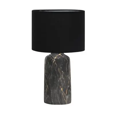 โคมไฟตั้งโต๊ะ Marble (E27x1) LUZINO รุ่น DE3551L(BK) สีดำ