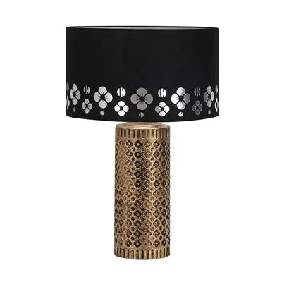 Table Lamp La Fleur (E27x1) LUZINO D4609 (BK) Size 30 x 30 x 45 cm Black - Black Copper