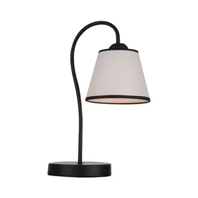Glass Table Lamp HI-TEK ROMA HFDRO00004 (E27x1) Black - White