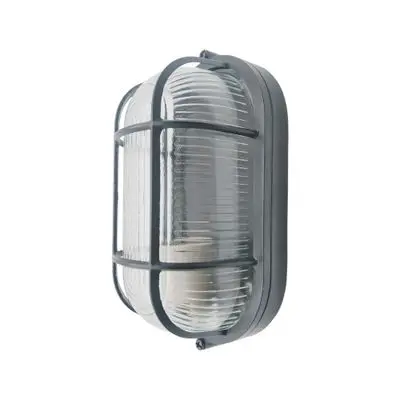 LUZINO Wall Outdoor Lamp E27x1 (A102-BK), Black - Clear