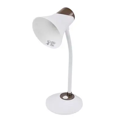 LUZINO Study Lamp E27x1 (MT-209 15W-GR), White - Grey Color