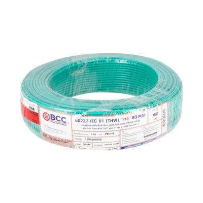 Electric Cable BCC No. 60227 IEC 01 (THW) 6 SQ.MM. Size 100 M.