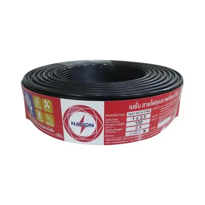 ELECTRIC CABLE NATION No. 60227 IEC 01THW 1X2.5 Size 100 M.