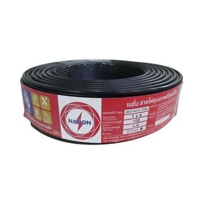 ELECTRIC CABLE NATION No. 60227 IEC 01 THW 1X4 Size 100 M.