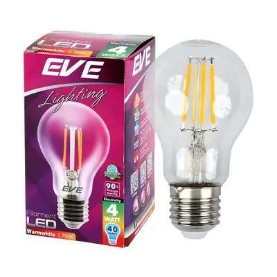 LED Bulb 4W Warm White EVE LIGHTING Filament GLS E27