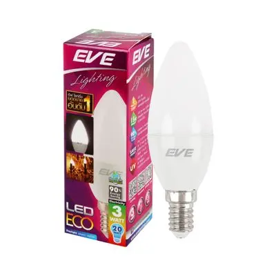 LED Bulb 3 W Daylight EVE LIGHTING ECO CANDLE E14