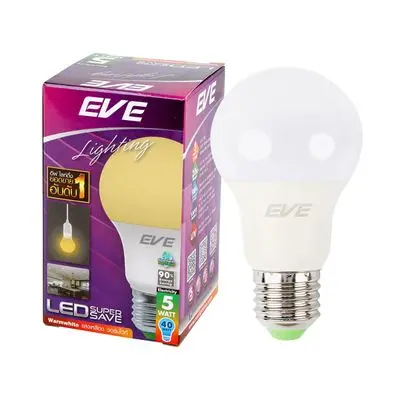 LED Bulb 5 W Warm White EVE LIGTHING SUPER SAVE A60 E27