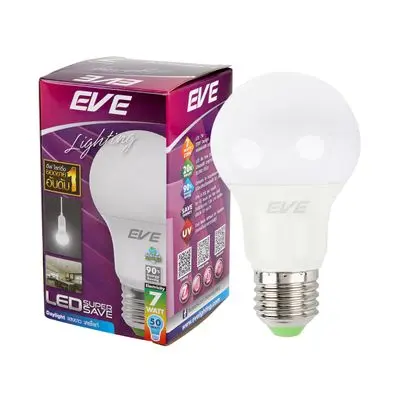LED Bulb 5 W Daylight EVE LIGHTING SUPER SAVE A60 E27
