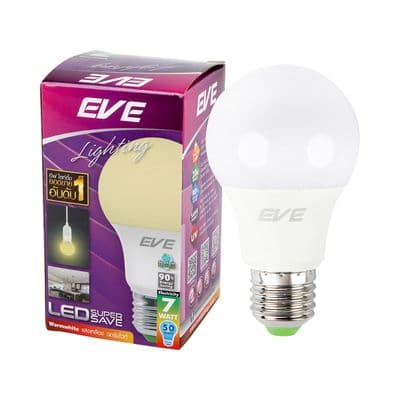 LED Bulb 7 W Warm White EVE LIGTHING SUPER SAVE A60 E27