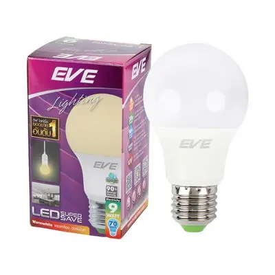LED Bulb 9 W Warm White EVE LIGHTING SUPER SAVE A60 E27
