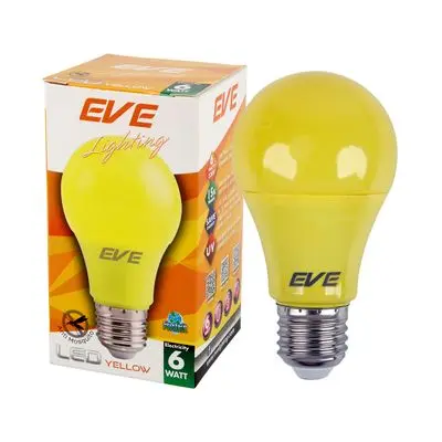 LED Bulb E27 EVE LIGHTING A60 COLOR Power 6 W Yellow
