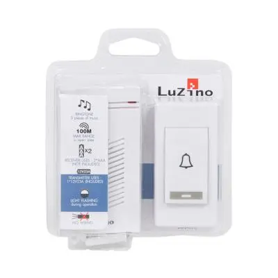 Wireless Doorbell LUZINO ZTB-29(1V1) White