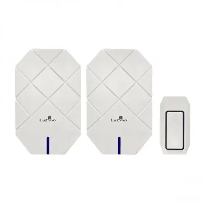 Wireless Doorbell 2 Chime LUZINO ZTB-017(1V2) White