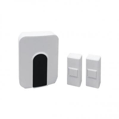 Wireless Doorbell with 2 Remotes LUZINO ZTB-023(2V1) White