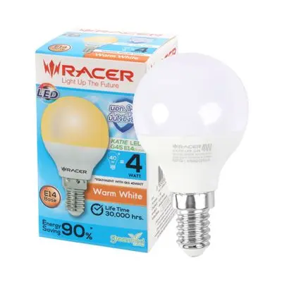 RACER LED Bulb 4 W Warm White (KATIE G45 E14)