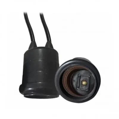 Lamp Holder E27 LUZINO CL01 Black