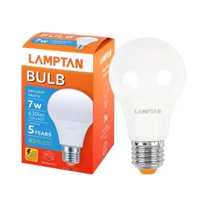 หลอดไฟ LED 7 วัตต์ Daylight LAMPTAN รุ่น EXC E27