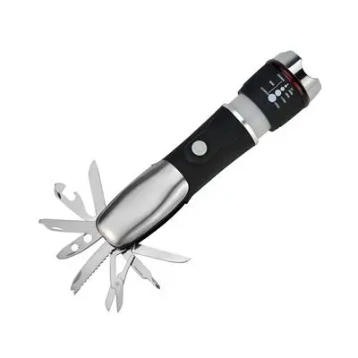 Flashlight with Tools LUZINO KF020 Black