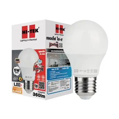 HI-TEK LED Bulb 5 Watt Warm White (MUAY THAI E27)