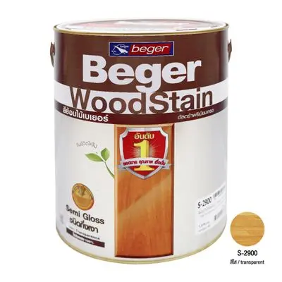 WOOD STAIN SG BEGER S-2900 Size 1 gl. CLEAR