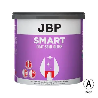 สีน้ำทาภายนอก SG JBP รุ่น SMART COAT ขนาด 1 แกลลอน สีเบส A