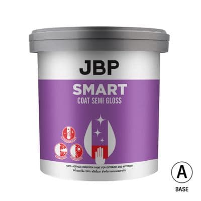 สีน้ำทาภายนอก SG JBP รุ่น SMART COAT ขนาด 2.5 แกลลอน สีเบส A