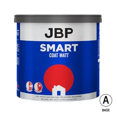 สีน้ำทาภายนอก M JBP รุ่น SMART COAT ขนาด 1 แกลลอน สีเบส A