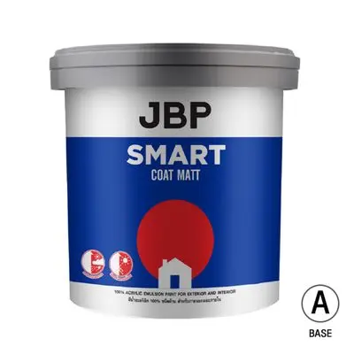 สีน้ำทาภายนอก M JBP รุ่น SMART COAT ขนาด 2.5 แกลลอน สีเบส A