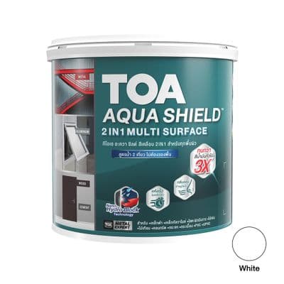 Topcoat & Primer SG TOA Aqua Shield (2in1) Size 1 Gallon White #AQ100