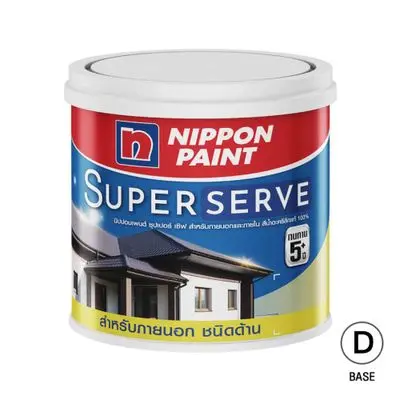 Exterior Paint Matt NIPPON Super Serve Size 1 Gallon Base D
