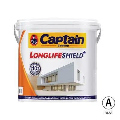 CAPTAIN Exterior Paint SG (LONGLIFE SHIELD+), 1 gallon, Base A