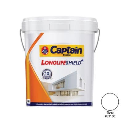CAPTAIN Exterior Paint SG (LONGLIFE SHIELD+), 5 gallon, White #L1100
