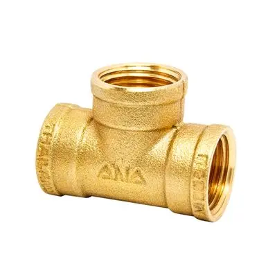 Tee (P) ANA Size 1/2 Inch Brass