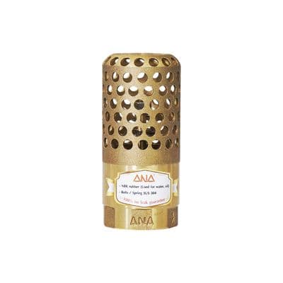 Honeycomb Foot Valve ANA Size 1 Inch Brass