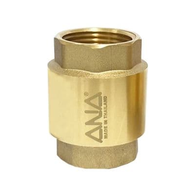 เช็ควาล์วสปริง NP ANA รุ่น ANA-CVS117-020 ขนาด 3/4 นิ้ว สีทองเหลือง
